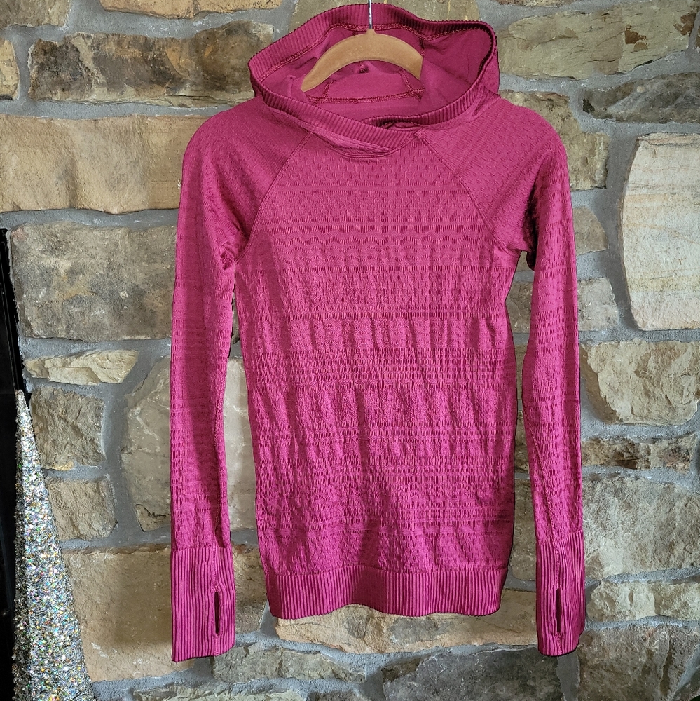 Lululemon Pink Rest Less Hoodie 4 Violet Red